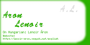 aron lenoir business card